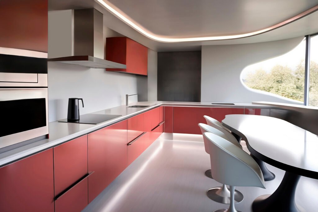 L-Shape Modular Kitchen Design