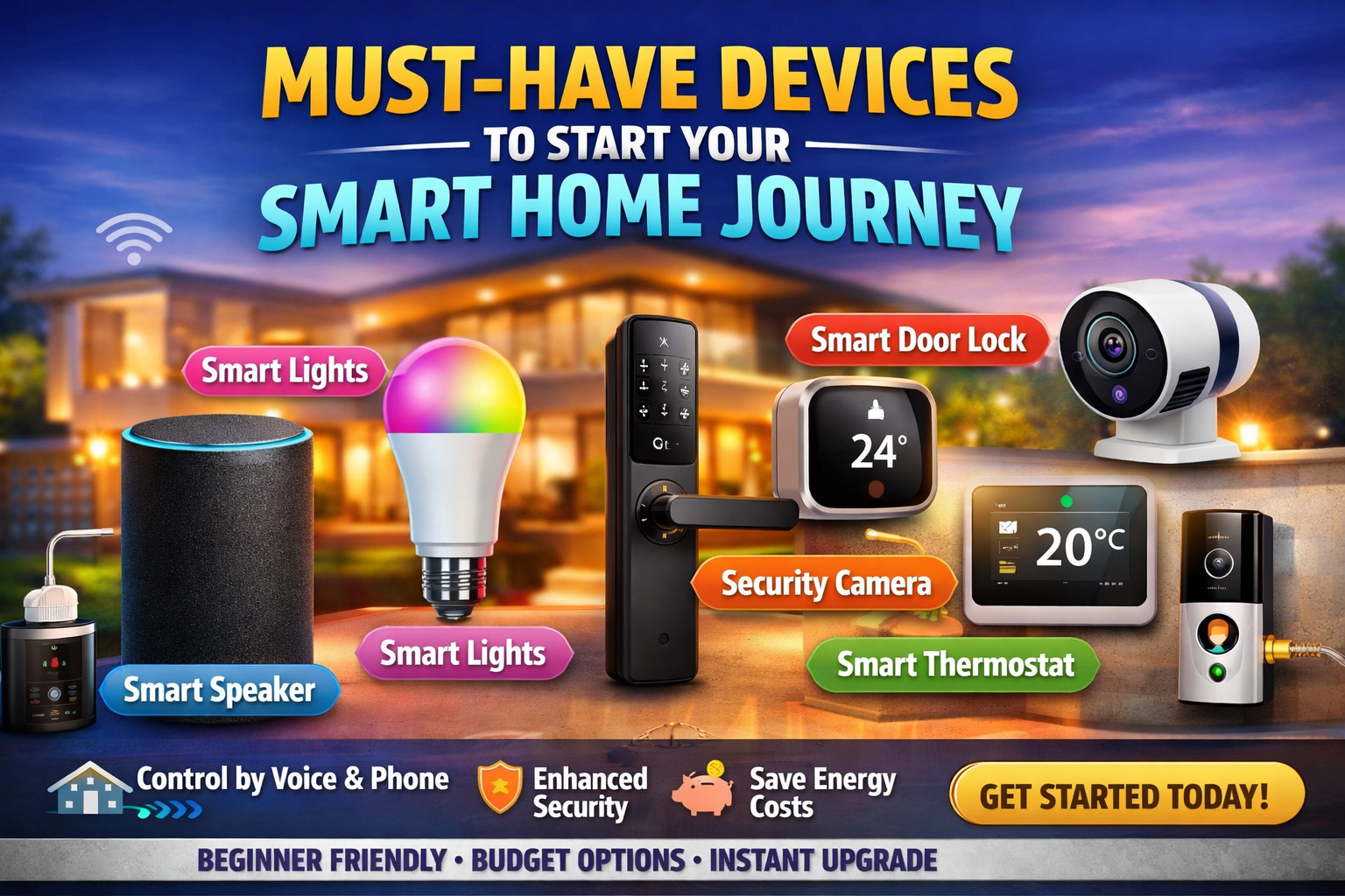 Essential smart home devices for beginners